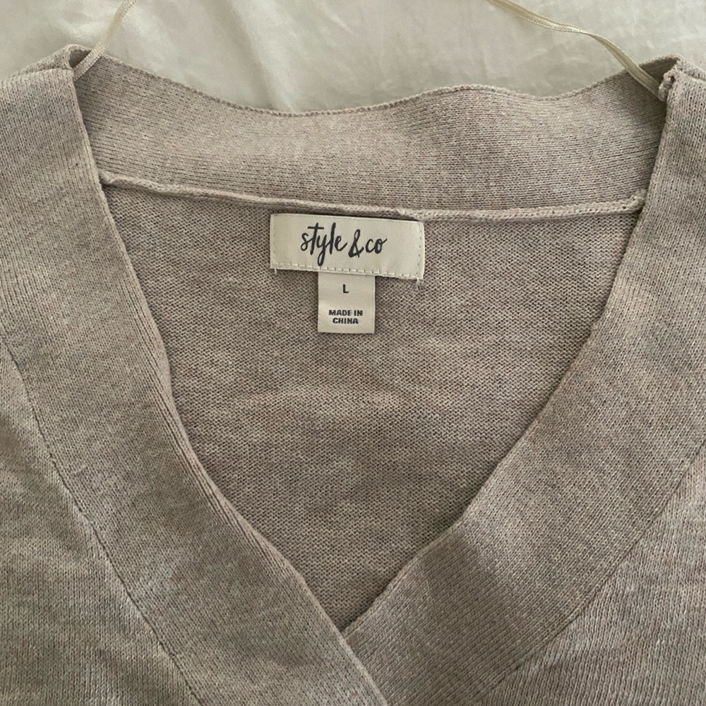 STYLE & CO BEIGE SWEATER